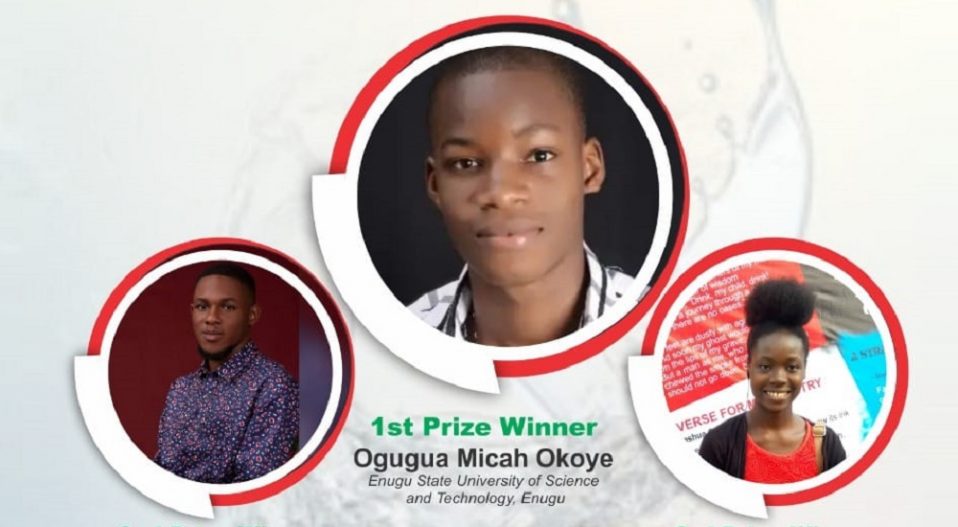 NIGERIAN STUDENTS POETRY PRIZE (NSPP) 2019 – OKOYE, OKPARA, OGWIJI EMERGE WINNERS